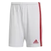 Adidas - Short Squadra 21 White / Red -Sports-Football GN5770