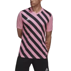 Adidas - Entrada 22 Graphic Pink Black Jersey -Sports-Football HC2633 7